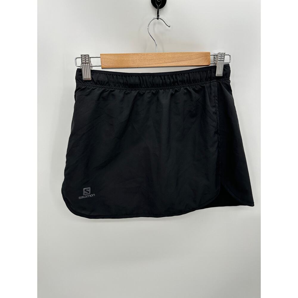 Salomon Black Agile Skort Built in Shorts Athleisure Activewear Womens Size Xs